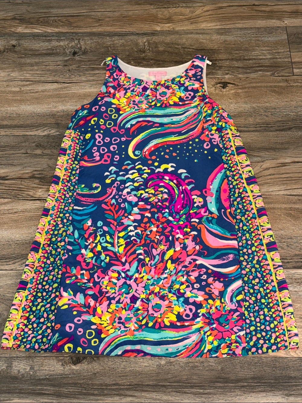 Lilly Pulitzer Navy Multicolor Floral Midi Dress